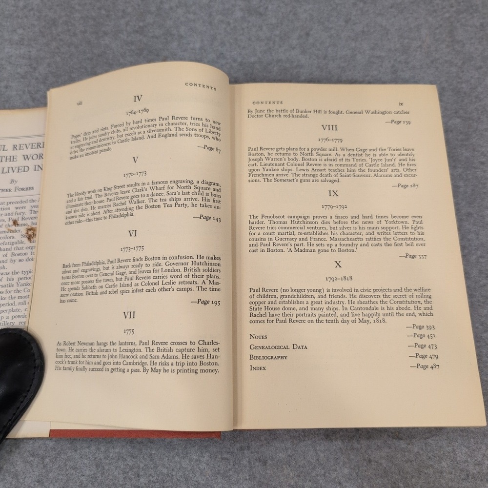 Paul Revere and the World He Lived In by Esther Forbes 1942 Hardcover DJ VG - Picture 6 of 6